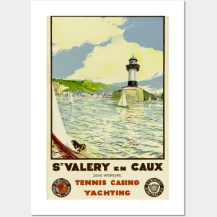 St. Valery en Caux - Sailing Travel Poster Posters and Art